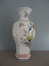 Vaas - kleur - bloemen - VERKOCHT