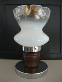 Vintage tafellamp - glas - VERKOCHT