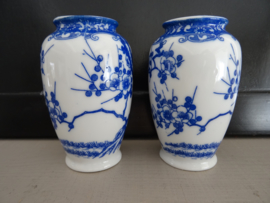 Vaasjes - blauw/wit - VERKOCHT
