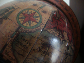 Vintage boekensteunen wereldbol - globe - VERKOCHT