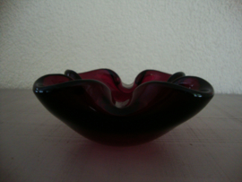 Vintage glazen asbak - VERKOCHT