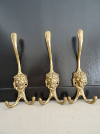 Kapstokhaken leeuw - koper of messing - VERKOCHT