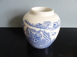 Engelse gemberpot - blauw/wit - VERKOCHT