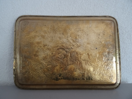 Dienblad - koper of messing - VERKOCHT