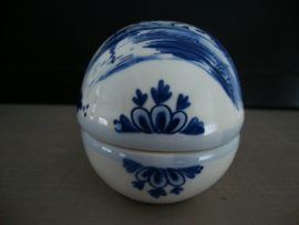Delfts blauw schaaltje - ei - handpainted - VERKOCHT
