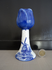 Kandelaar Delfts blauw - tulp - VERKOCHT