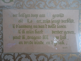 Kalligrafie - Nelly ten Have - Doop - Belijdenis - VERKOCHT
