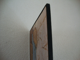 Vintage - brocante - prent op hardboard - VERKOCHT
