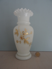 Vaas opaline - wit goud - VERKOCHT