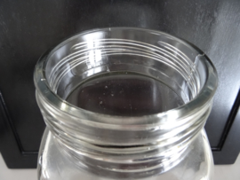 Vintage voorraadpot - glas - bakeliet deksel - VERKOCHT