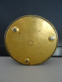 Trommeltje vintage - blikje - zwart - VERKOCHT