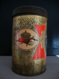 Oud blik / trommel Wilhelmina 1898-1938 - VERKOCHT
