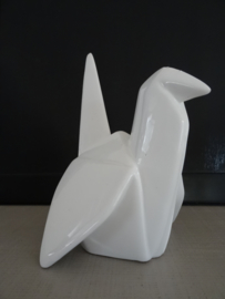 Beeldje vogel - wit - origame - VERKOCHT