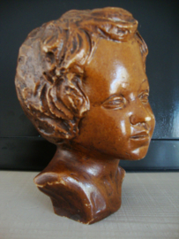 Vintage buste beeldje - bruin - A.P. 234 - VERKOCHT