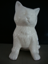 Vintage bloempotje poes - kat - VERKOCHT