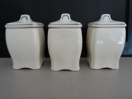 Kruidenpotjes - blauw-wit - VERKOCHT