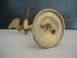 Messing / koper vogel  - vintage - VERKOCHT