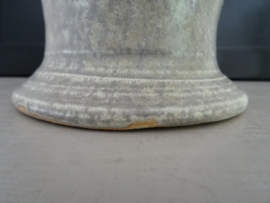 Vintage bloempot - grijs/groen