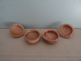 Set van 2 speksteen potjes - zoutpotjes - VERKOCHT