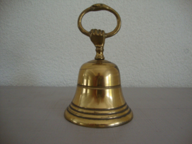 Koperen tafelbel met hand - VERKOCHT
