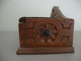 Houten kistje wandkistje - VERKOCHT
