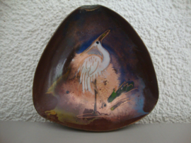 Vintage schaaltje - Reiger - VERKOCHT