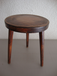 Houten krukje - decoratief - VERKOCHT