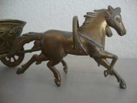 Koperen paard en wagen - VERKOCHT