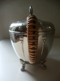 Theepot Bredemeyer - wicker handvat - VERKOCHT