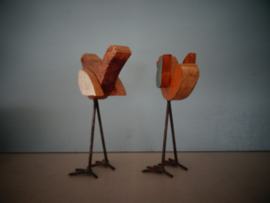 Set van 2 - houten vogels