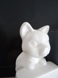 Boekensteunen poes - kat - vintage - VERKOCHT