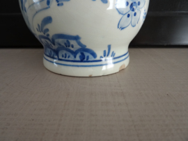 Delfts blauw kruikje - De zwarte kip anno 1857 - VERKOCHT