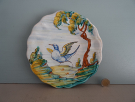 Wandbord vogel - handbeschilderd - Talavera