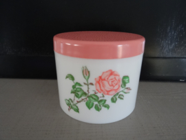 Vintage kunststof doosje - roos - VERKOCHT