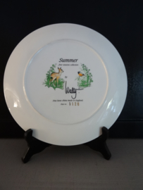 Wandbord hertje - Summer - Fine bone China Engeland - VERKOCHT