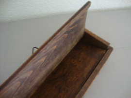Houten kistje wandkistje - VERKOCHT