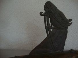 Oude muur decoratie paard - VERKOCHT