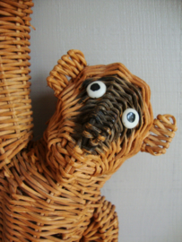Vintage hangaap - aap riet - rotan - VERKOCHT