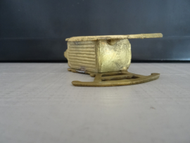 Miniatuur schommelstoel - koper of messing - VERKOCHT