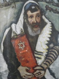 Rabbi with Torah - Marc Chagall - VERKOCHT