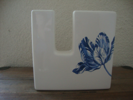 Tulpenvaas blauw wit - VERKOCHT
