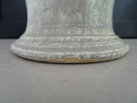 Vintage bloempot - grijs/groen
