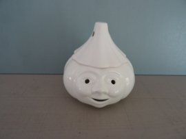 Vintage knoflookpot - gezicht - VERKOCHT