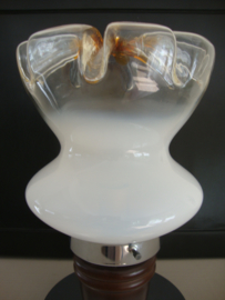 Vintage tafellamp - glas - VERKOCHT