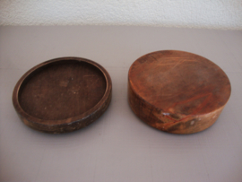 Houten doosje - rond