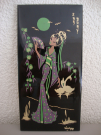 Vintage wandtegel - Japans - Made in France - VERKOCHT