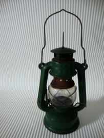 Oud groen stormlampje - VERKOCHT