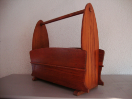 Vintage lectuurbak - hout - VERKOCHT