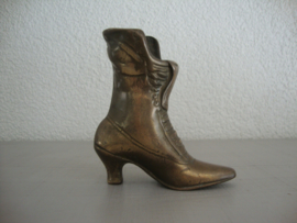 Koper of messing schoentje - asbak - vintage - VERKOCHT
