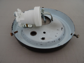 Vintage plafonniere - glas - rond - VERKOCHT